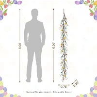 Glitzhome® 6ft Easter Egg & Berries Garland