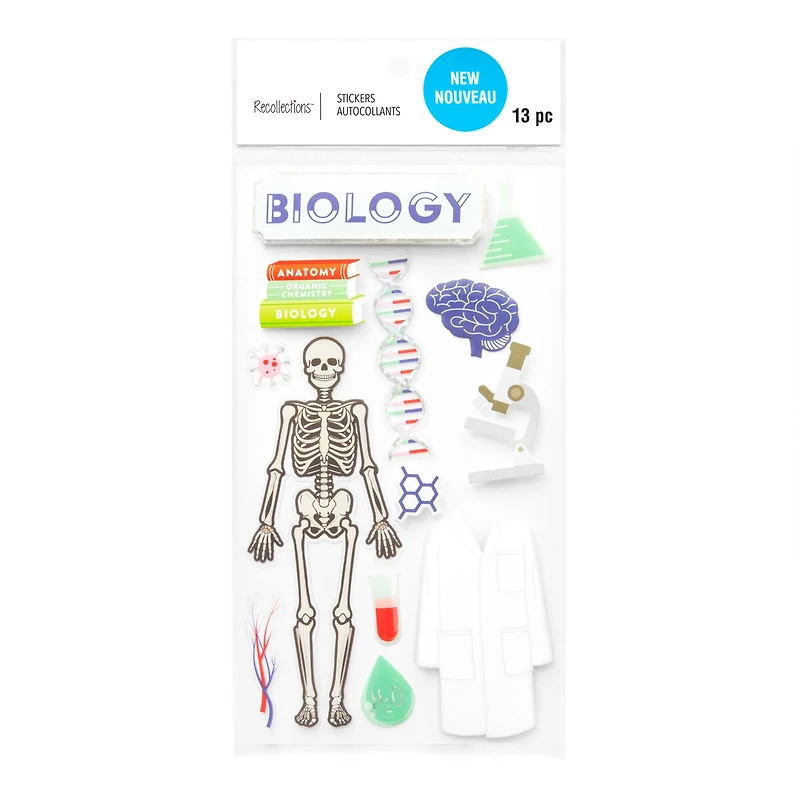 Biology Dimensional Stickers by Recollections™
