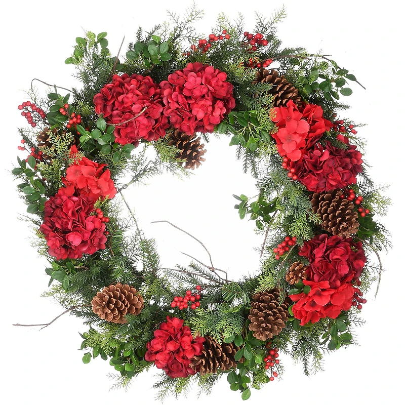 30" Warm White LED Decorated Vienna Waltz Wreath
