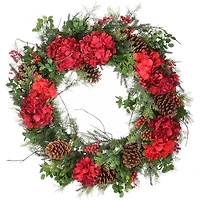 30" Warm White LED Decorated Vienna Waltz Wreath