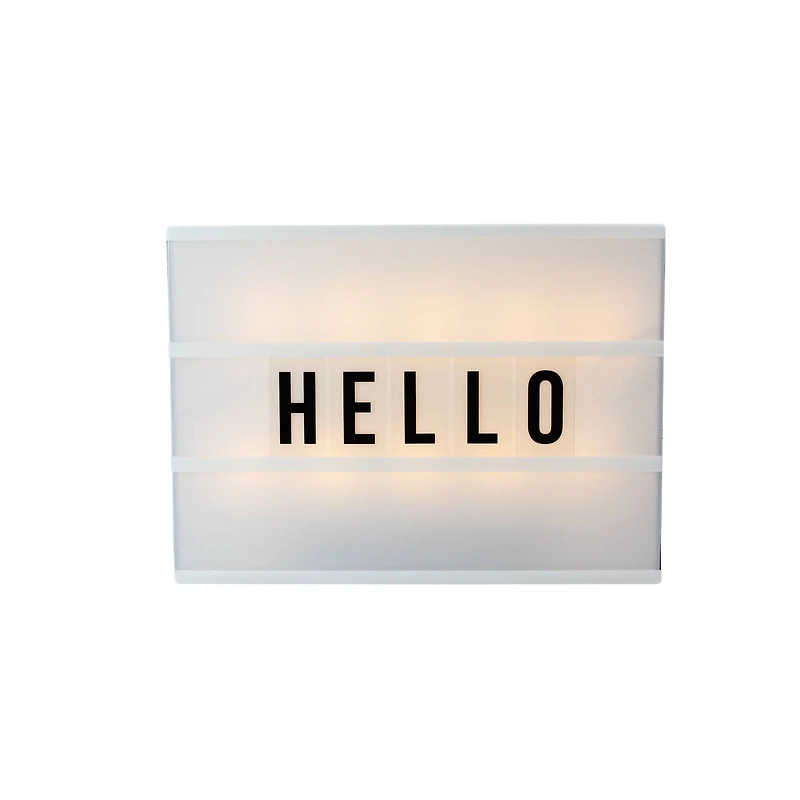 12" Battery Operated LED Light Box with Letters & Numbers