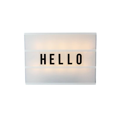 12" Battery Operated LED Light Box with Letters & Numbers