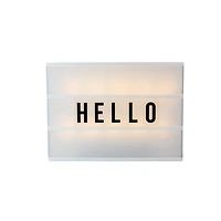 12" Battery Operated LED Light Box with Letters & Numbers