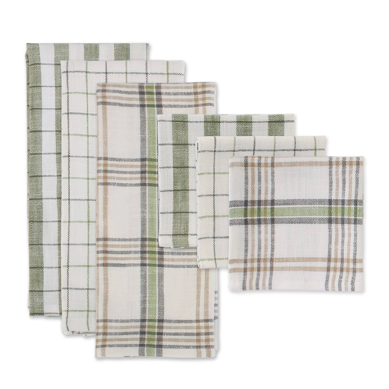 DII® Fresh Herbs Kitchen Textiles Dishtowels & Dishcloths Green House Set