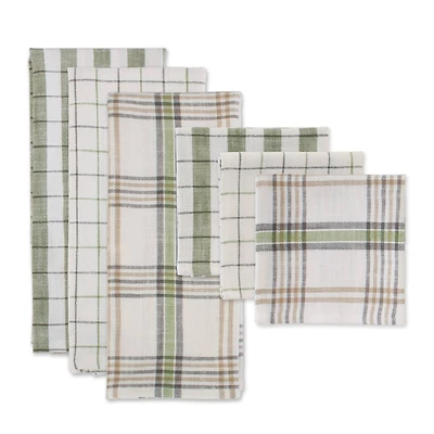 DII® Fresh Herbs Kitchen Textiles Dishtowels & Dishcloths Green House Set
