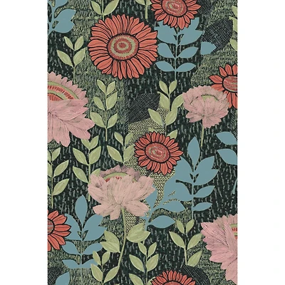 RoomMates Tamara Day Green Botanical Garden Peel & Stick Wallpaper