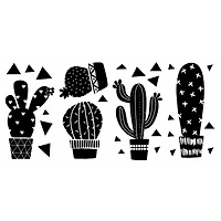 RoomMates Geo Cactus Peel &  Stick Wall Decals