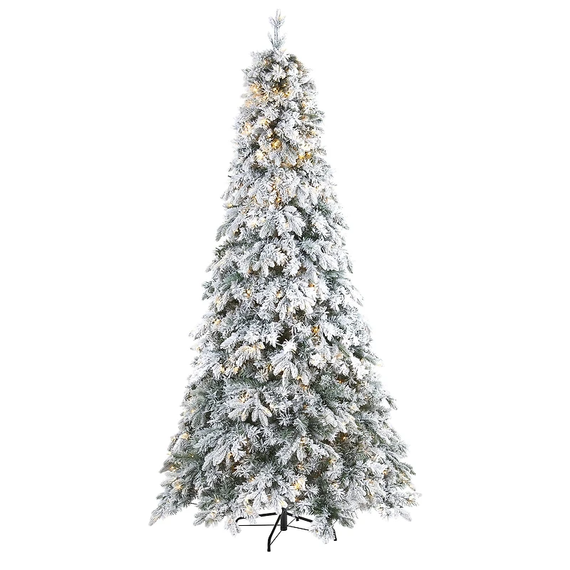 8ft. Pre-Lit Vermont Mixed Pine Artificial Christmas Tree, Clear LED Lights