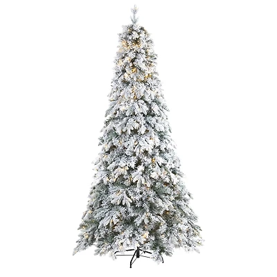 8ft. Pre-Lit Vermont Mixed Pine Artificial Christmas Tree, Clear LED Lights
