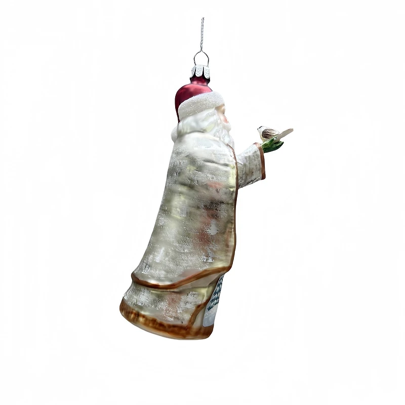 5.75" Santa with Racoon Glass Ornament by Ashland®