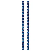 12 Pack: Sapphire Faceted Glass Rondelle Beads, 4mm by Bead Landing™