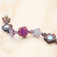 Berry Roses Czech Glass Flower Bead Mix by Bead Landing™