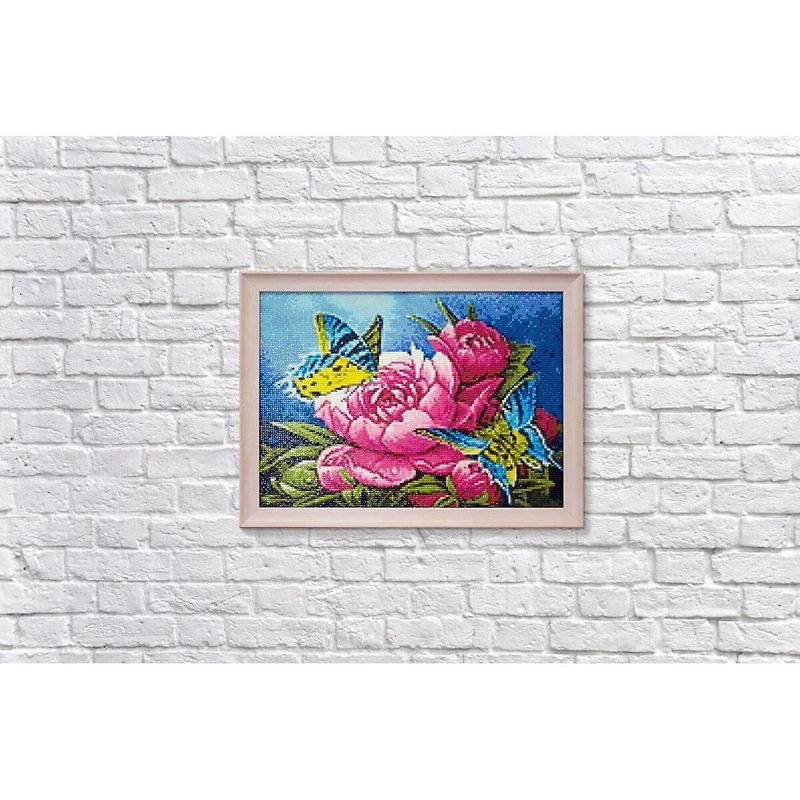 Wizardi Butterflies & Peonies Diamond Painting Kit