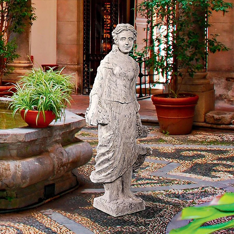 Design Toscano 45.5" Flora the Goddess of Flowering Plants Garden Statue