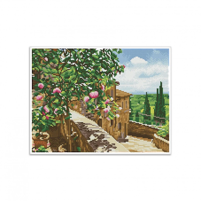 Diamond Dotz® Intermediate Tuscan Vista Pre-Framed Diamond Painting Kit