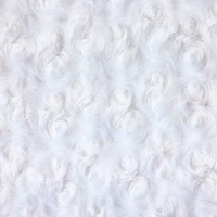 Feldman Optic White Swirl Faux Fur Mink Fabric
