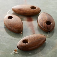 Brown Wood Teardrop Beads by Bead Landing®