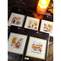 Alisa Autumn In The City Seagulls Over The Bridge Cross Stitch Kit