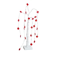 2ft. Pre-Lit Artificial Valentine's Day Willow Tree with 24 Heart Shaped LED Lights