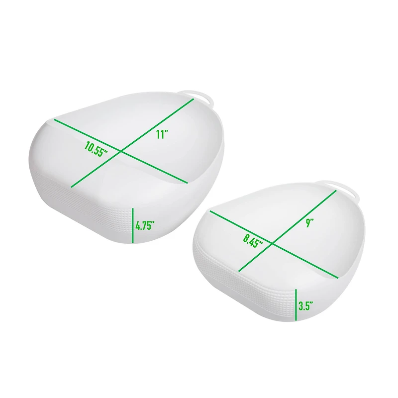 Mind Reader White Plastic Rice Washer/Strainer with Handles, 2ct.