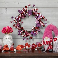 16" Pink & Purple Valentine's Day Candies & Hearts Wreath