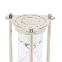8" Silver Aluminum Contemporary Timer