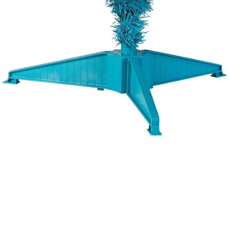 4ft. Pre-Lit Medium Turquoise Pine Artificial Christmas Tree, Clear Lights