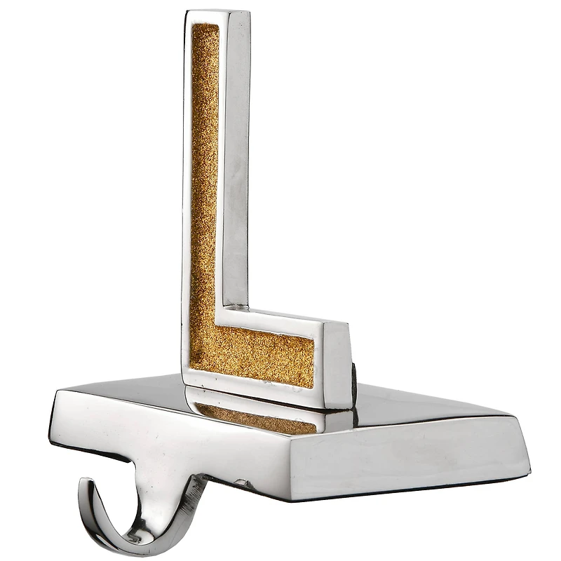 5" Gold Sparkle NOEL Stocking Holders, 4ct.