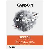 Canson® Graduate Foldover Sketch Pad, 9" x 12"