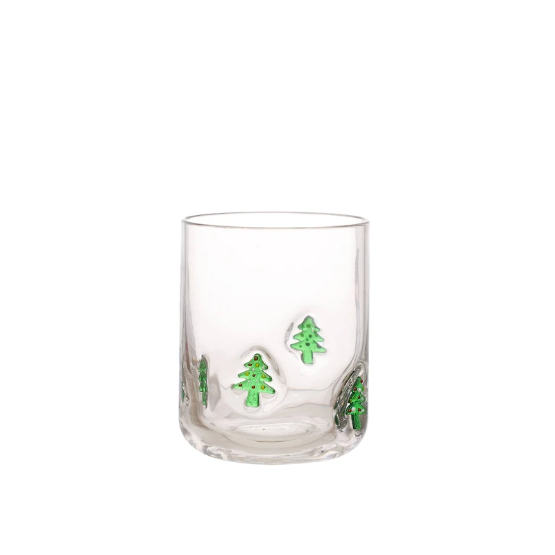 17oz. Clear Glass with Christmas Trees by Ashland®