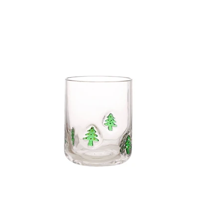 17oz. Clear Glass with Christmas Trees by Ashland®