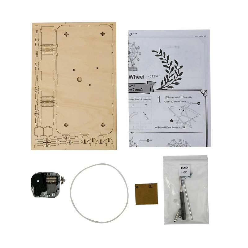 Rolife® Ferris Wheel Music Box 3D Wooden Puzzle