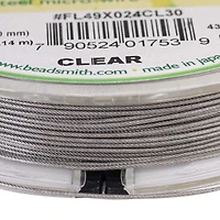The Beadsmith® Flex-rite® 0.024" Clear 49 Strand Wire, 30ft.