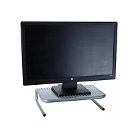 Mind Reader Silver Monitor Stand