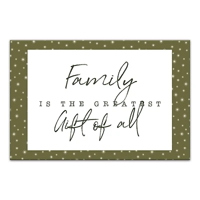Family Greatest Gift Twinkle Canvas Wall Art