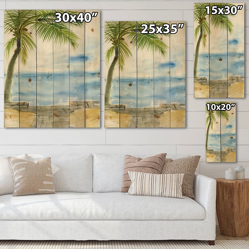 Designart - Palm Beach Resort At Dawn II