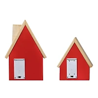 Glitzhome® Christmas Lighted Wooden House Table Décor Set