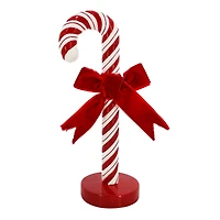 8" Red & White Candy Cane with Bow Tabletop Décor by Ashland®