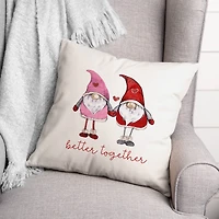 Love Gnomes Better Together 16" x 16" Throw Pillow