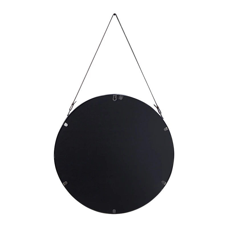 33" Gold Modern Metal Wall Mirror