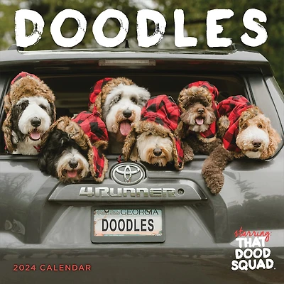 TF Publishing 2024 Doodles, Starring: That Dood Squad Wall Calendar