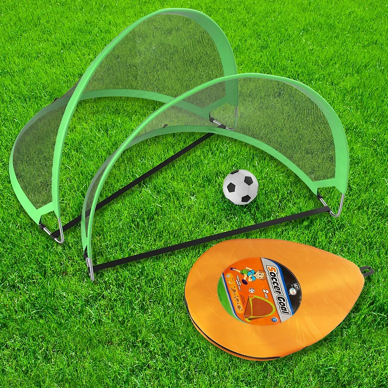 Toy Time Pop Up Soccer Goals Set