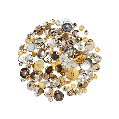 Gold & Silver Buttons By Loops & Threads®