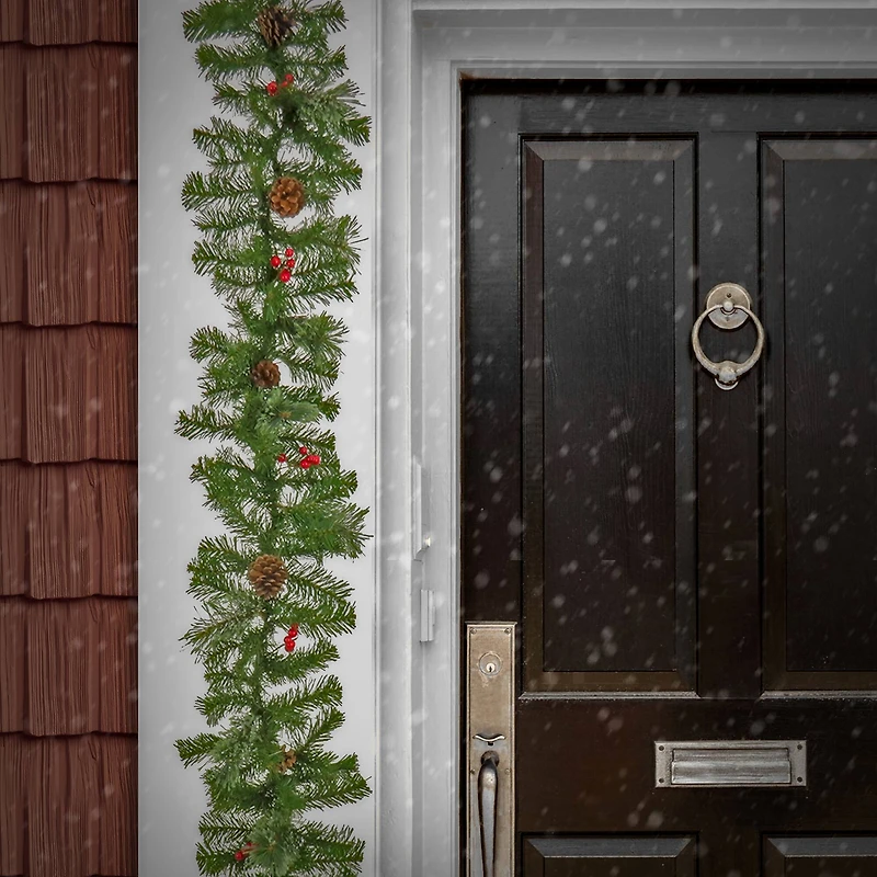 9ft. Evergreen & Cashmere Tips Garland