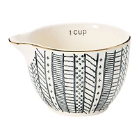 Hello Honey® Black & White Stoneware Measuring Cups Set, 4ct.
