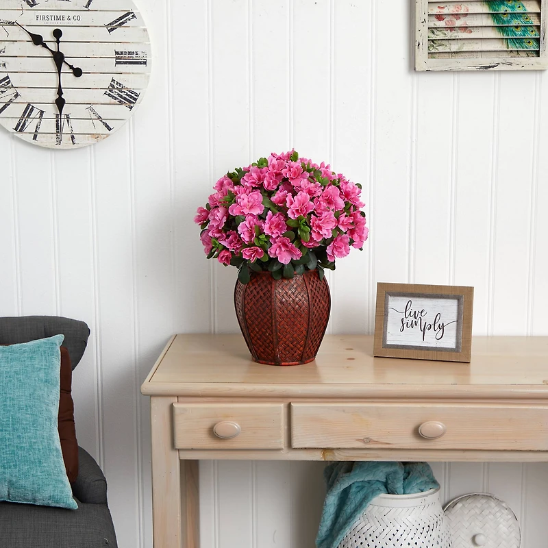 20" Azalea Plant with Vase