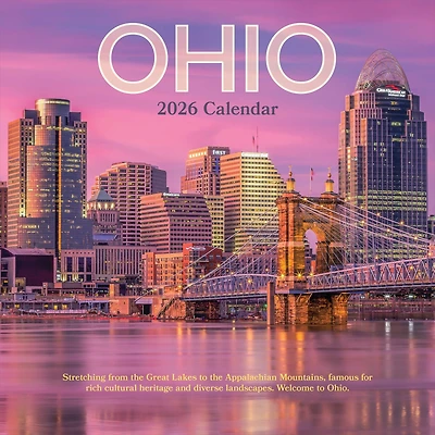 2026 Ohio Wall Calendar