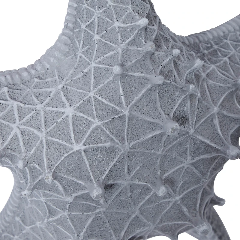 Dark Grey Coastal Polystone Wall Decor, 20" x 20"