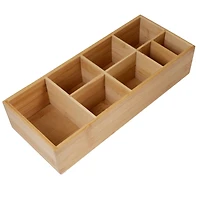 Kitchen Details 8-Compartment Bamboo Caddy