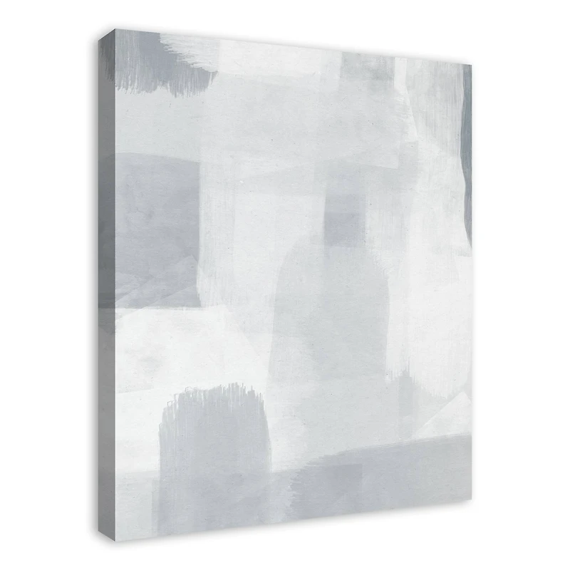 Blue Gray Abstract Canvas Wall Art